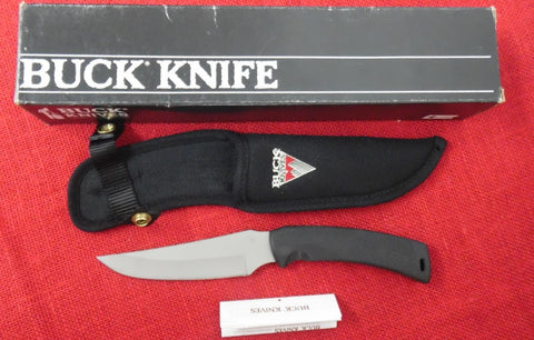 Buck 0470-CS 470 470 Mentor Fixed Blade Knife Cordura Sheath USA 1998 In Box Rubber Handle 420HC Lot#BU-280