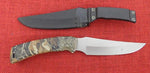 Buck 0470 470CM 470 Mentor Fixed Blade Knife USA Made 1999 Camo Rubber Handle 420HC Blade Lot#BU-195