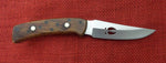 Buck 0475 475-SP5 Mini Mentor Knife Wood Handle with Deer Tracks USA Made 1999 Leather Sheath Lot#BU-378