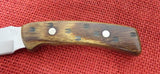 Buck 0475 475-SP5 Mini Mentor Knife Wood Handle with Deer Tracks USA Made 1999 Leather Sheath Lot#BU-378