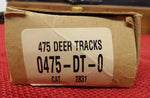 Buck 0475 475-SP5 Mini Mentor Knife Wood Handle with Deer Tracks USA Made 1999 Leather Sheath Lot#BU-378