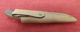 Buck 0475 475-SP5 Mini Mentor Knife Wood Handle with Deer Tracks USA Made 1999 Leather Sheath Lot#BU-378