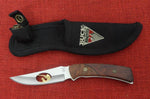 Buck 0475 475 Mini Mentor Knife Wood Handle w/ Hunter Dog Gold Cutout Lot#BU-429