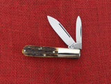 Boker 492ST 492-22 Barlow 2 Blade Knife Genuine Stag Carbon Steel Solingen Germany