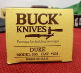 Buck 0500RWS 500 Duke Knife 1993 NIB 500-34