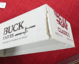 Buck 0510 510 Classic II Lockback Knife Scrolled Aluminum Like 500 Duke 1980's USA Lot#500-26