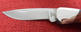 Buck 0500RWS 500 FB Duke Folding Sheath Pocket Knife DymaLux Red Wood 420HC Lockback Lot#500-230