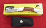 Buck 0500RWS 500 FB Duke Folding Sheath Pocket Knife DymaLux Red Wood 420HC Lockback Lot#500-29