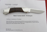Buck 0500 500 Duke Knife Prototype Ironwood Handle Polished 500-39