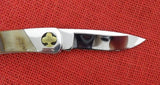 Buck 0500RHSAG 500 Duke Ram Horn Knife Spade Card Cutout Bolster 500-38