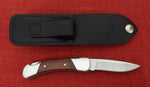 Buck 0500RWS 500 Duke Folding Sheath Pocket Knife Wood 420HC Lock Back 2002 Lot#500-31