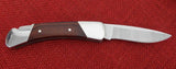Buck 0500RWS 500 Duke Folding Sheath Pocket Knife Wood 420HC Lock Back 2002 Lot#500-31