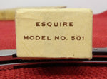 Buck 0501 501 Esquire NOT Squire Pocket Knife Micarta Handle USA Made 1977-1980 Lot#501-4