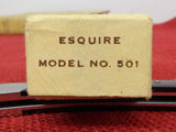 Buck 0501 501 Esquire NOT Squire Pocket Knife Micarta Handle USA Made 1977-1980 Lot#501-4