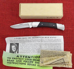 Buck 0503 503 Prince Micarta Folding Pocket Knife Lock Back USA Lot#503-8