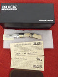 Buck 0505LE1 505 Knight Knife 2007 Limited Knife Mastadon Ivory/Mammoth Tooth Lot#505-12