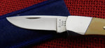 Buck 0506 506 Lady Buck White Knight Micarta Gentleman's Knife USA Dot Early 80's Lock Back MINT Lot#506-4