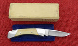 Buck 0506 506 Lady Buck White Knight Micarta Gentleman's Knife USA Dot Early 80's Lock Back MINT Lot#506-4