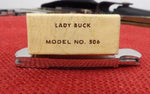 Buck 0507 507 Ultima Pearl Gentleman's Knife USA 1990 506 Box Lot#506-5