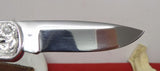 Buck 0510 510 Classic II Lockback Knife Scrolled Aluminum Like 500 Duke 1980's USA Lot#500-33