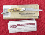 Case 05110 Tiny Toothpick Amber Bone Bass Pro Shield Pocket Knife USA Made 2009 UNUSED