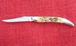 Case 05110 Tiny Toothpick Amber Bone Bass Pro Shield Pocket Knife USA Made 2009 UNUSED
