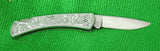 Buck 0515 515 Classic IV Scrolled Small Lockback Aluminum Knife Presentation Case 1980's USA Lot#BU-335