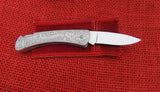 Buck 0515 515 Classic IV Scrolled Small Aluminum Knife 505 Knight 1980's 505-14