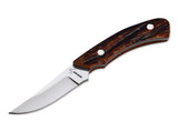 Boker Plus 02BO516 Cowboy Cross Draw Knife Jigged Red Bone 440C Leather Sheath