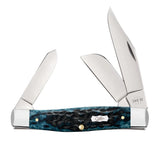 Case 51861 Large Stockman Knife Mediterranean Blue 6375 SS Pocket Worn NIB