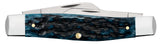 Case 51861 Large Stockman Knife Mediterranean Blue 6375 SS Pocket Worn NIB