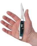 Case 51861 Large Stockman Knife Mediterranean Blue 6375 SS Pocket Worn NIB