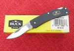 Buck 0524BKS 524 Alumni Thin Lightweight Black Aluminum Lockback Knife USA Discontinued Lot#525-56