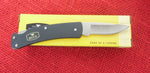 Buck 0524BKS 524 Alumni Thin Lightweight Black Aluminum Lockback Knife USA Discontinued Lot#525-56