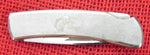 Buck 0526 526 Executive 525 Gent Bass Pro Shops Gold Logo Polished Blade Beveled Stainless Handle USA 1992 Lot#525-48