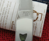 Buck 0525A5 525 Gent Pocket Knife Bass Memory Series Blue Box NOS 1995 USA