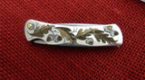 Buck 0525 525-OL 526 Executive Gent .925 Silver Gold Oak Leaf Acorn 525-61