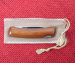 Buck 0527-BR 527 The Treasury Brown Wood Executive Gent Knife 1986 USA Lockback Mirror Finish Lot#527-2