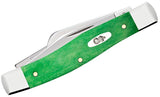 Case 52821 Medium Stockman Brilliant Green Smooth Bone Knife 63032 SS USA Made