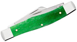 Case 52821 Medium Stockman Brilliant Green Smooth Bone Knife 63032 SS USA Made