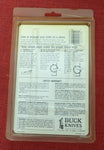 Buck 0529 529E1 BuckSkin Gent Knife EEL Skin Brass Framed USA 1987 Lot#529-3