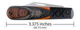 Case 53166 Crossroad XR Barlow Knife Ember Glow DymaLux XR71009 1/2 S35VN NIB