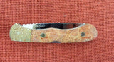 Buck 0532APSLE1 532 Bucklock Knife Apple Coral Mokume Bolsters USA 532-56