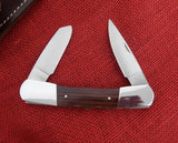 Buck 0535 535 Bucklock 2 USA 1991 Knife UNUSED IN BOX Wood Handle 425M Steel Lot#535-4