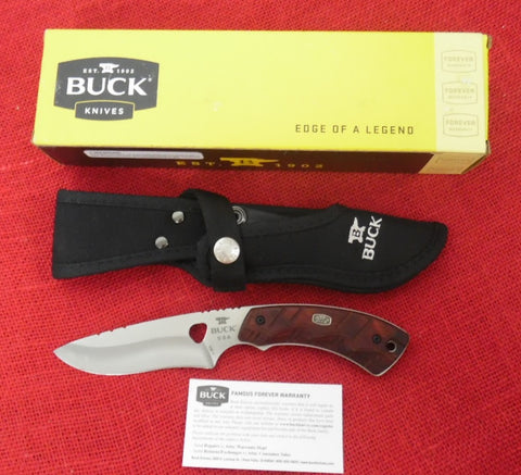 Buck 0536RWS 536 Open Season Skinner Fixed Blade Hunting Knife Dymondwood Rosewood USA 2018 Lot#BU-319