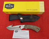 Buck 0537ODG 537 Open Season Skinner Guthook Knife OD Micarta S35VN USA 2017 BU-535