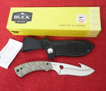 Buck 0537ODG 537 Open Season Skinner Guthook Hunting Knife OD Micarta S35VN USA 2018 Discontinued Lot#BU-318