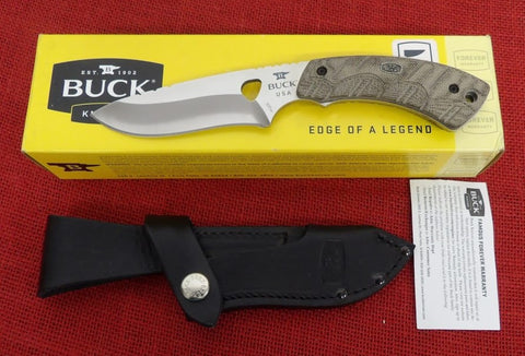 Buck 0537ODS 537 Open Season Skinner Fixed Blade Hunting Knife OD Micarta S35VN USA 2018 Discontinued Lot#BU-