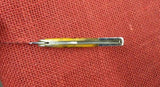 Case 05431 Tiny Toothpick Knife Silver Script Autumn Bone 2002 USA 610096 SS