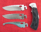 Buck 0550BKS1 550 Open Season Selector 2.0 Exchange Blade USA Made 2018 Handle and 3 Blades NEW Lot#BU-302